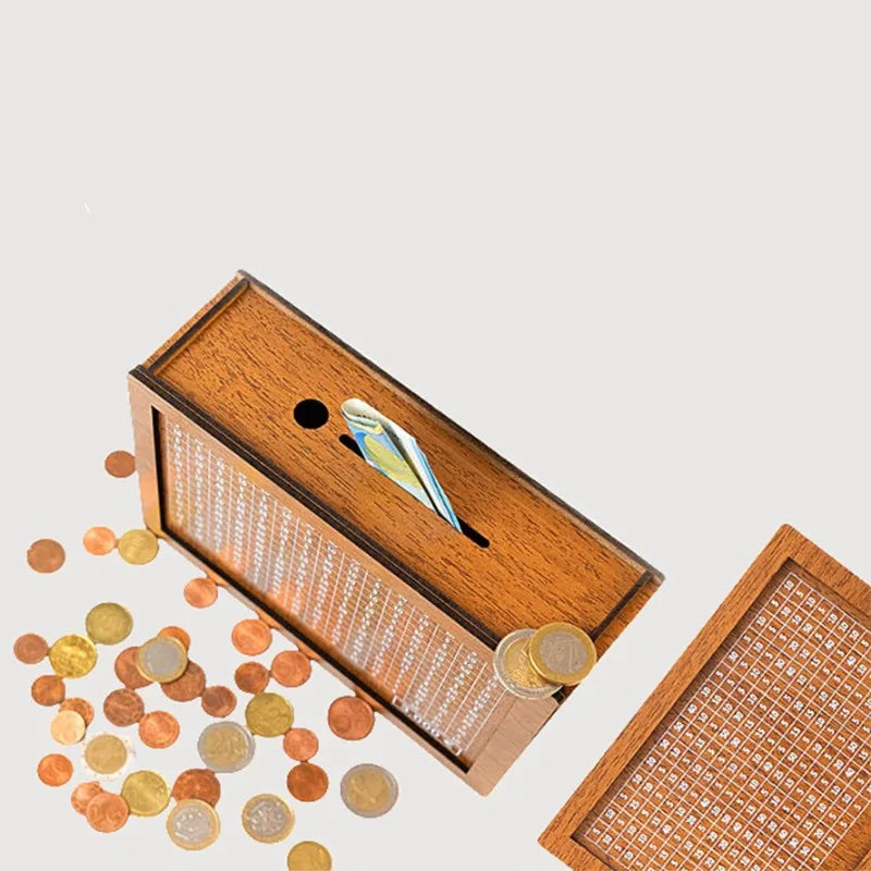 Loopstep | Dekorativer Holz-Geldkasten