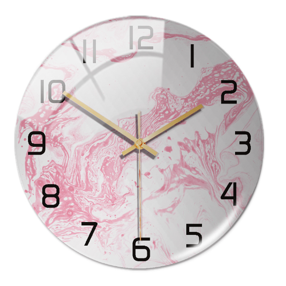 Stilvolle Wanduhr mit Marmorstruktur – MarbleTime
