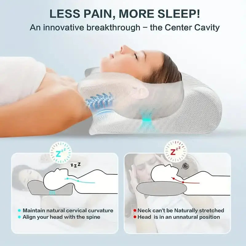 Loopstep | Zervikale orthopädische Memory-Schaum-Nackenstützkissen
