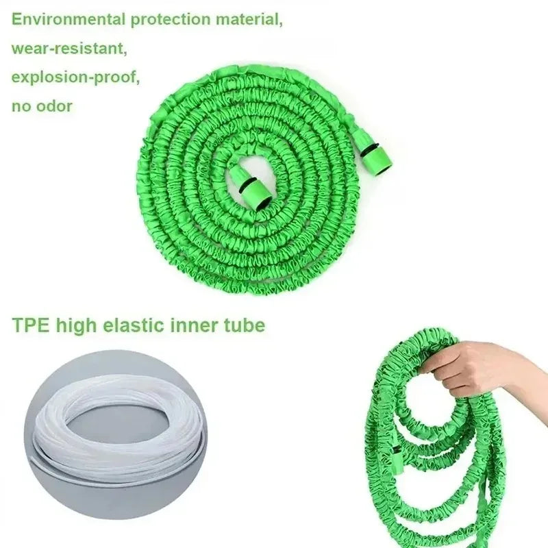Loopstep™ Teleskop-Gartenschlauch, Hochdruck, Multifunktionssprühpistole