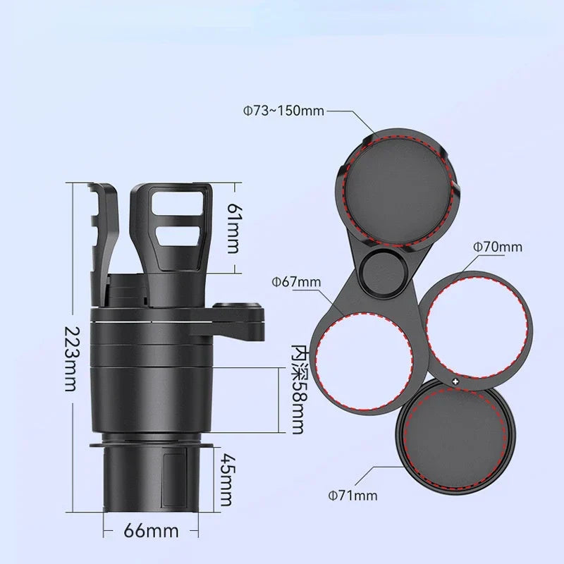 Loopstep | 4 In 1 verstellbarer Auto Becherhalter