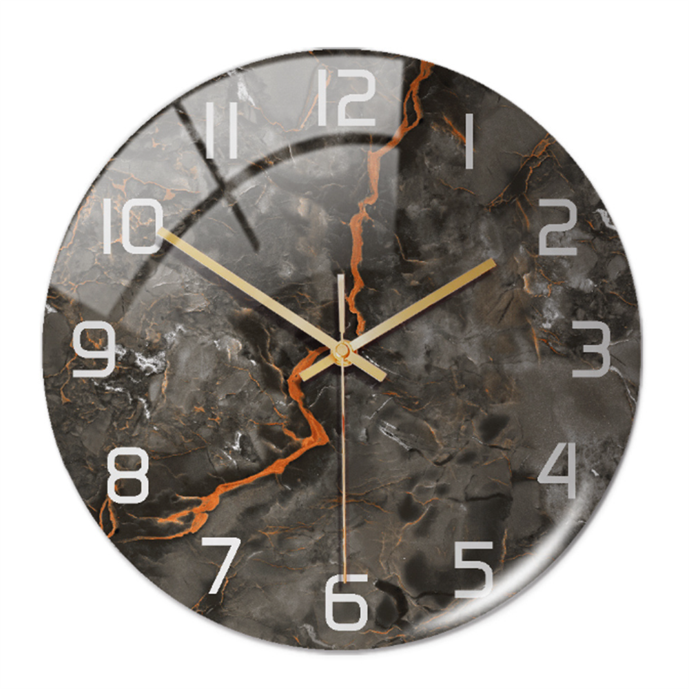 Stilvolle Wanduhr mit Marmorstruktur – MarbleTime