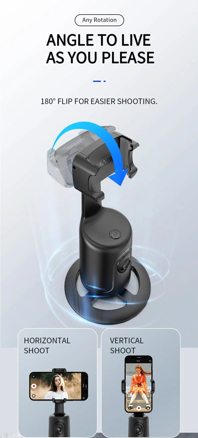 Loopstep | Smart Gesichtserkennung Auto Tracking Telefonhalter