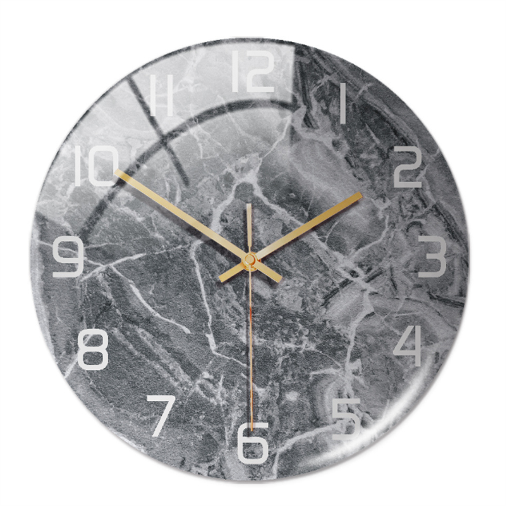 Stilvolle Wanduhr mit Marmorstruktur – MarbleTime