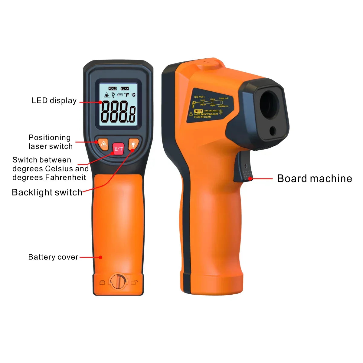 Loopstep | Laser-Infrarot-Thermometer