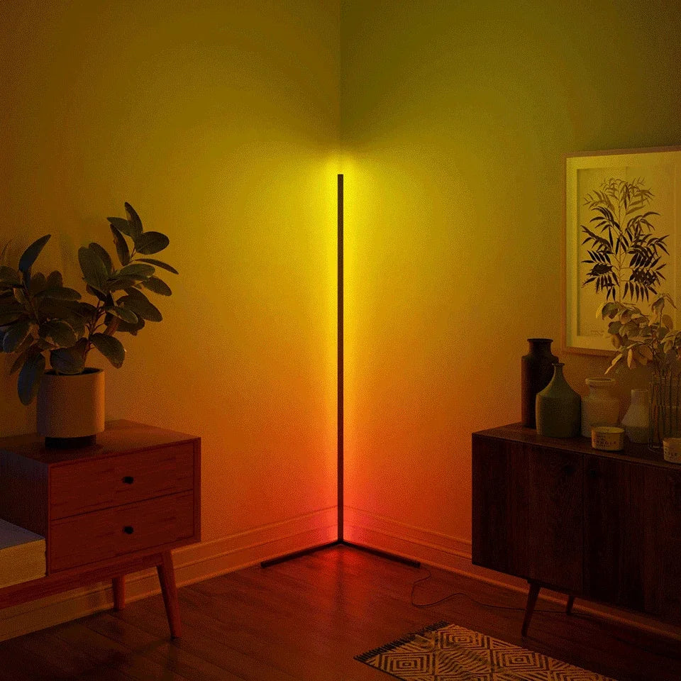 Loopstep | Smart RGB Traumfarbe Stehlampe – Musik-Synchronisations-LED-Stimmungslicht mit 16 Millionen Farben, APP & Fernsteuerung, moderne Stehleuchte