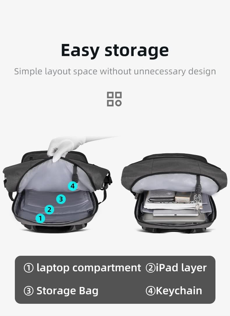 Loopstep | Multifunktionaler Rucksack für draußen mit USB-Anschluss