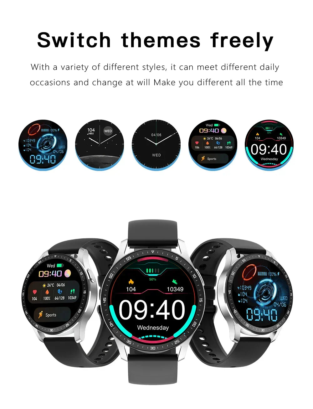 Loopstep | Zwei in Eins Smartwatch mit Bluetooth-Ohrhörern
