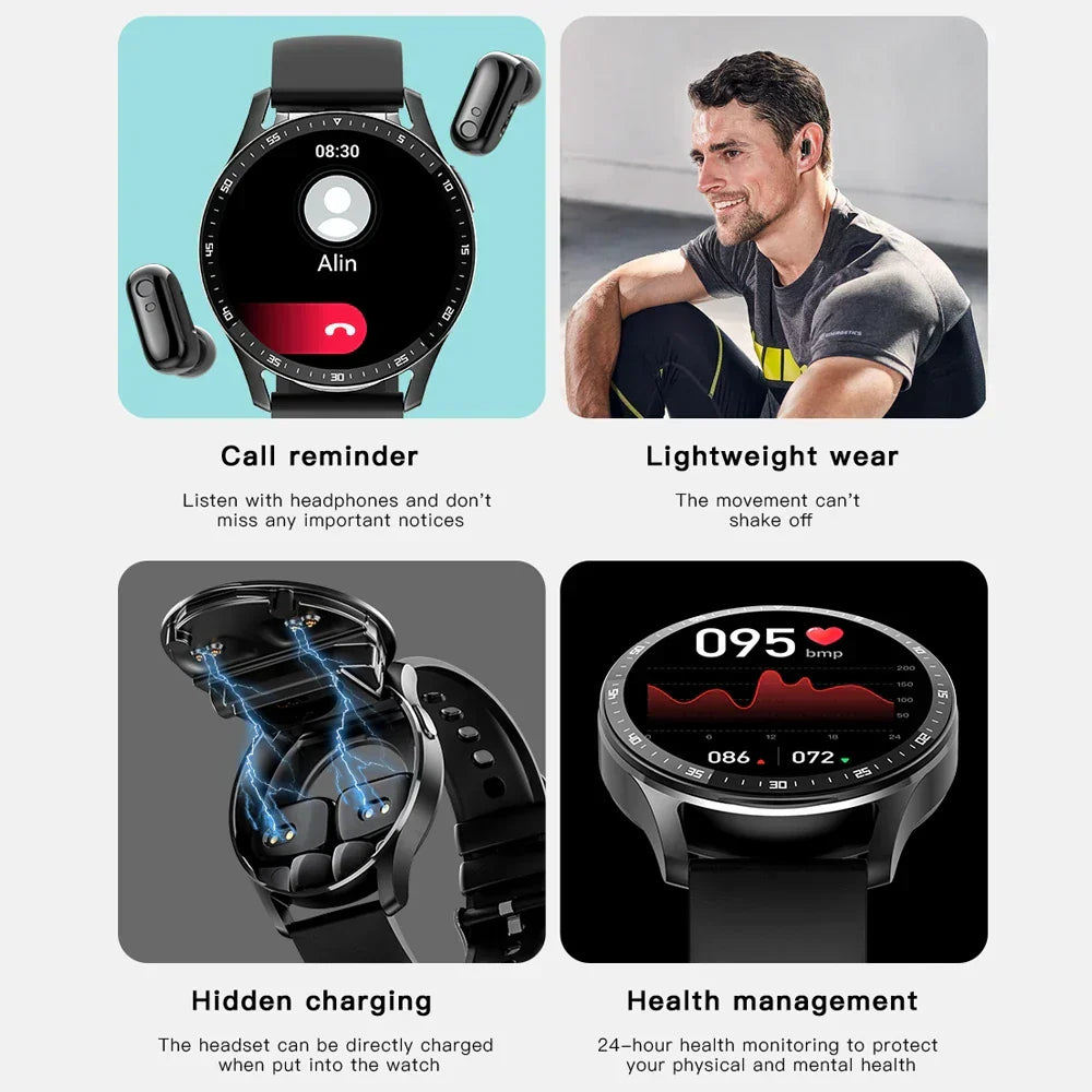 Loopstep | Zwei in Eins Smartwatch mit Bluetooth-Ohrhörern