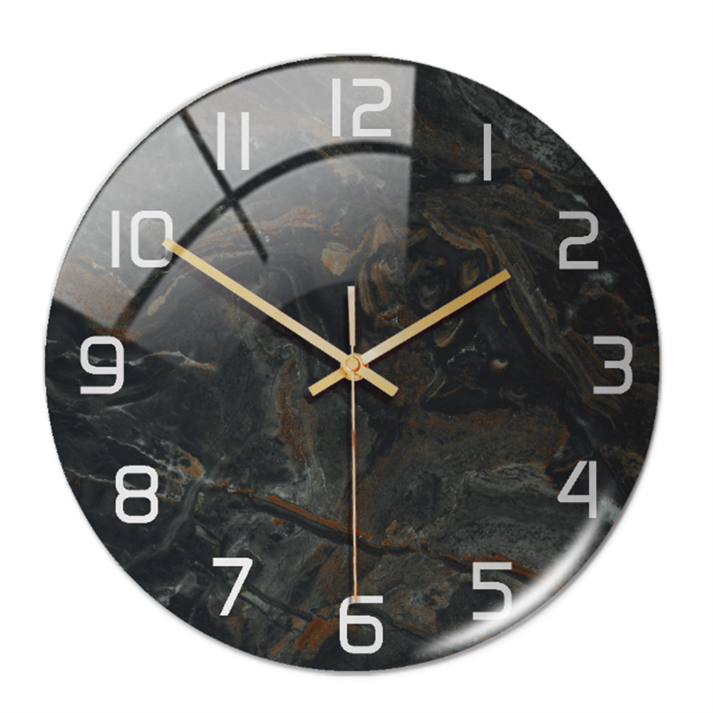 Stilvolle Wanduhr mit Marmorstruktur – MarbleTime