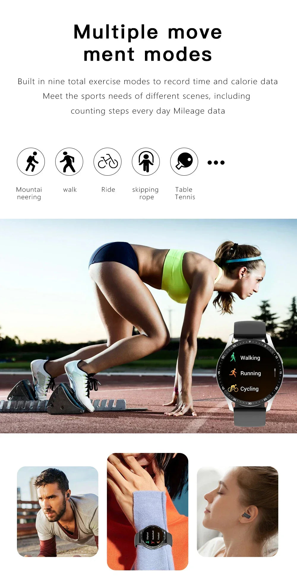 Loopstep | Zwei in Eins Smartwatch mit Bluetooth-Ohrhörern