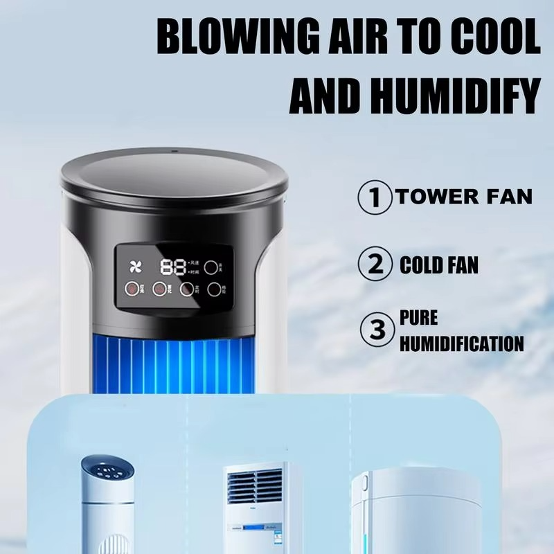 Loopstep | Tragbare Klimaanlage Ventilator Verdunstungskühler USB Leise Timer Raum Kühlung Klein 10 oz Wassertank Persönlicher Kühler Einstellbar