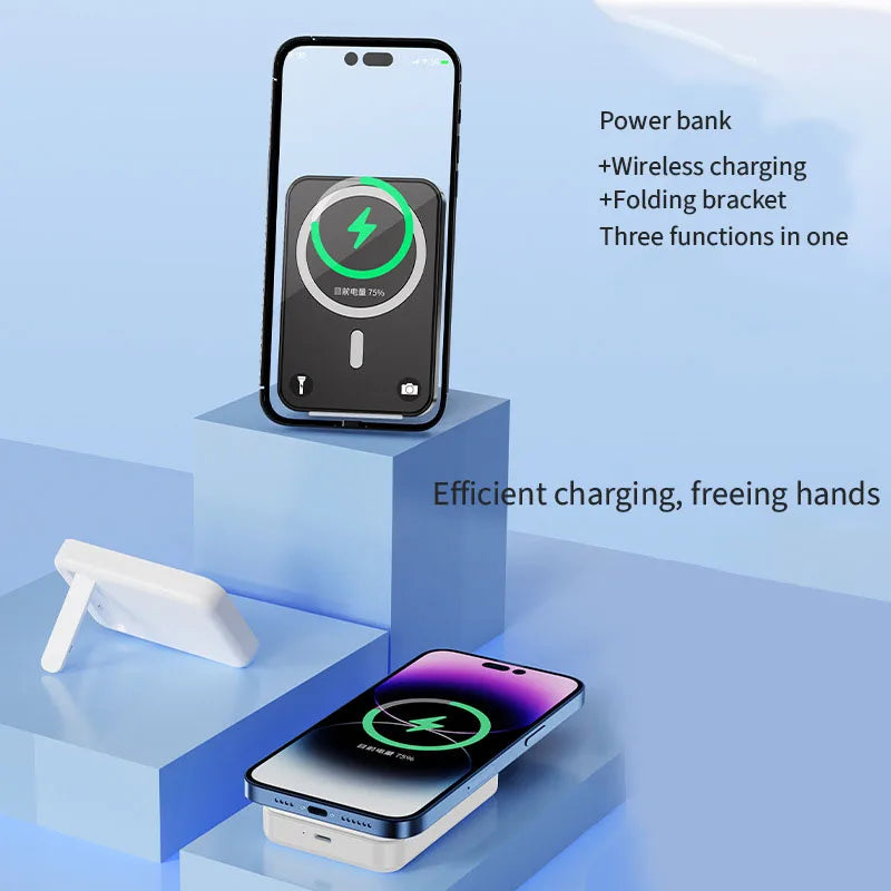 Loopstep | Magnetische drahtlose Powerbank mit Kickstand