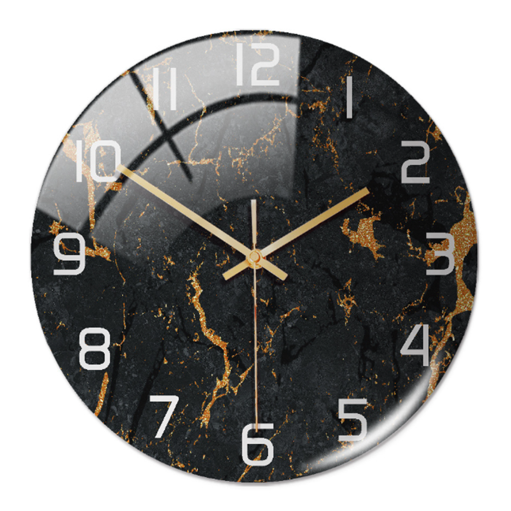 Stilvolle Wanduhr mit Marmorstruktur – MarbleTime