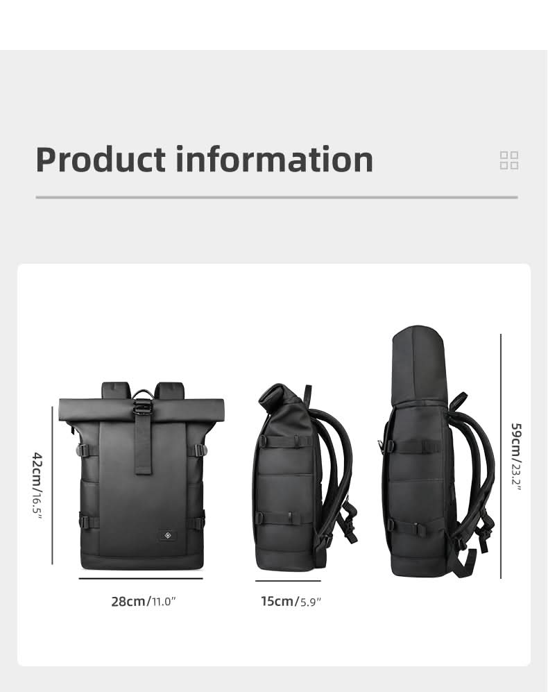 Loopstep | Erweiterbarer Outdoor-Rucksack mit großem Volumen & Laptopfach