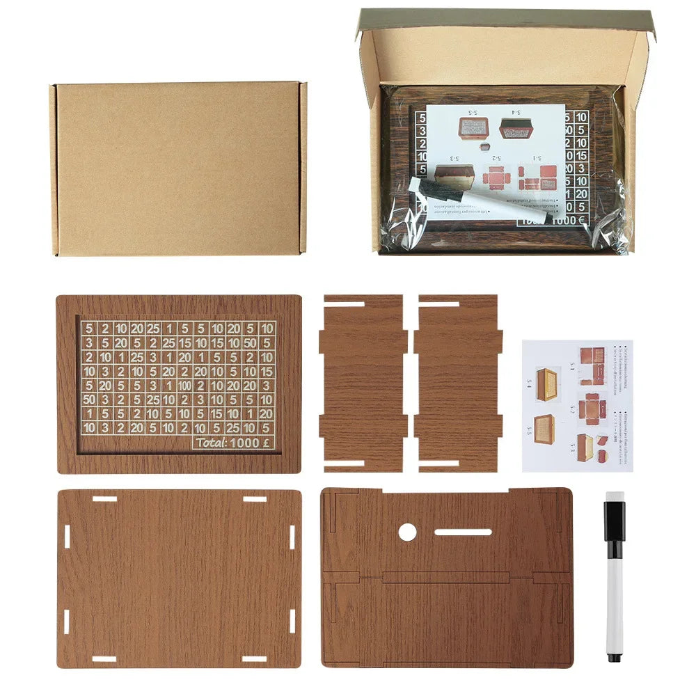 Loopstep | Dekorativer Holz-Geldkasten