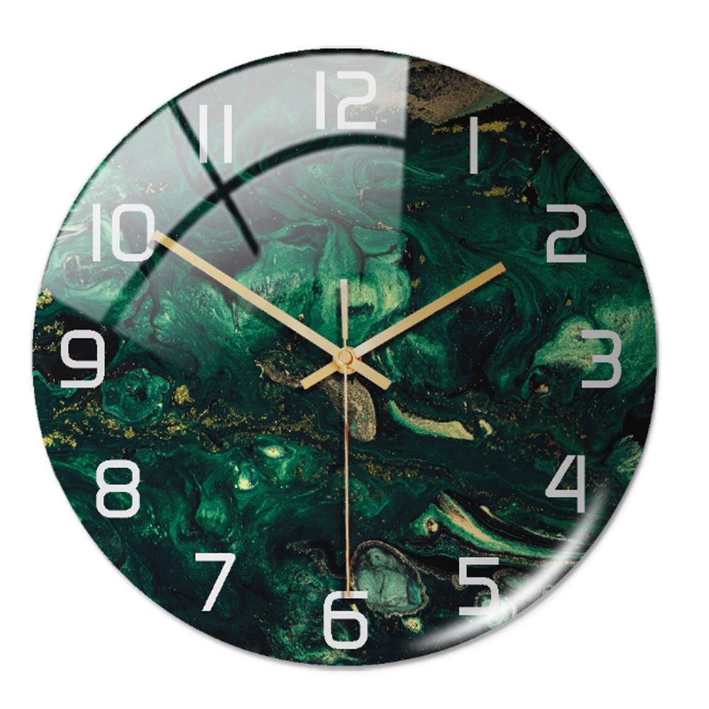 Stilvolle Wanduhr mit Marmorstruktur – MarbleTime