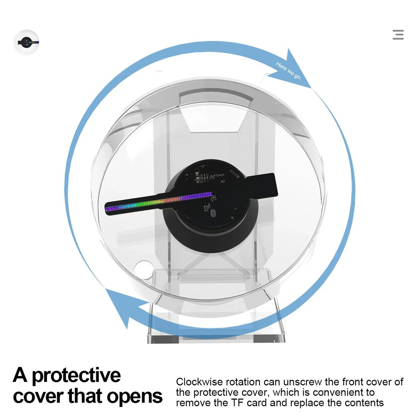 Loopstep | Mini 3D holographischer Projektor