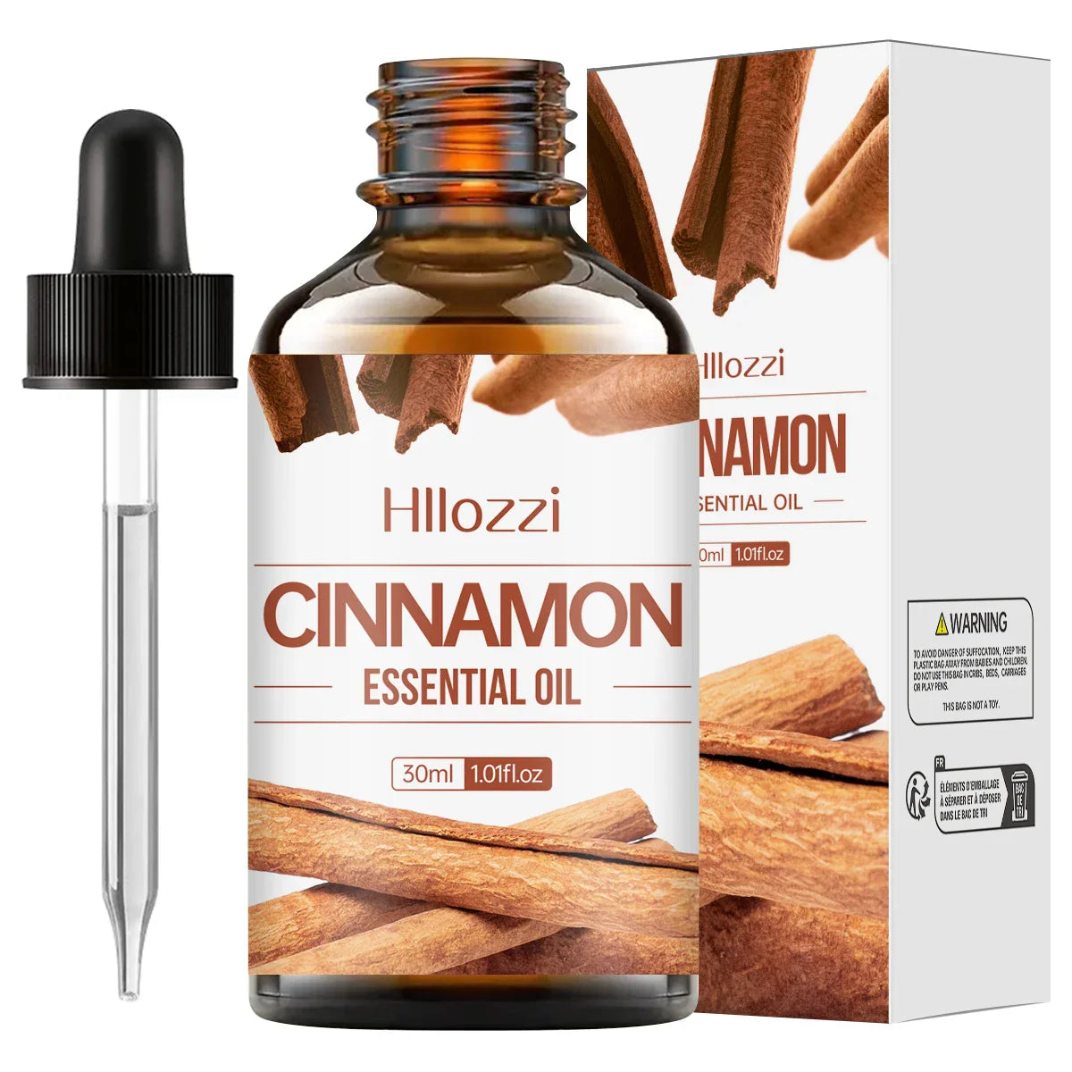 Loopstep™ Zimt ätherisches Öl, 100% rein, Aromatherapie, Diffuser & Massage