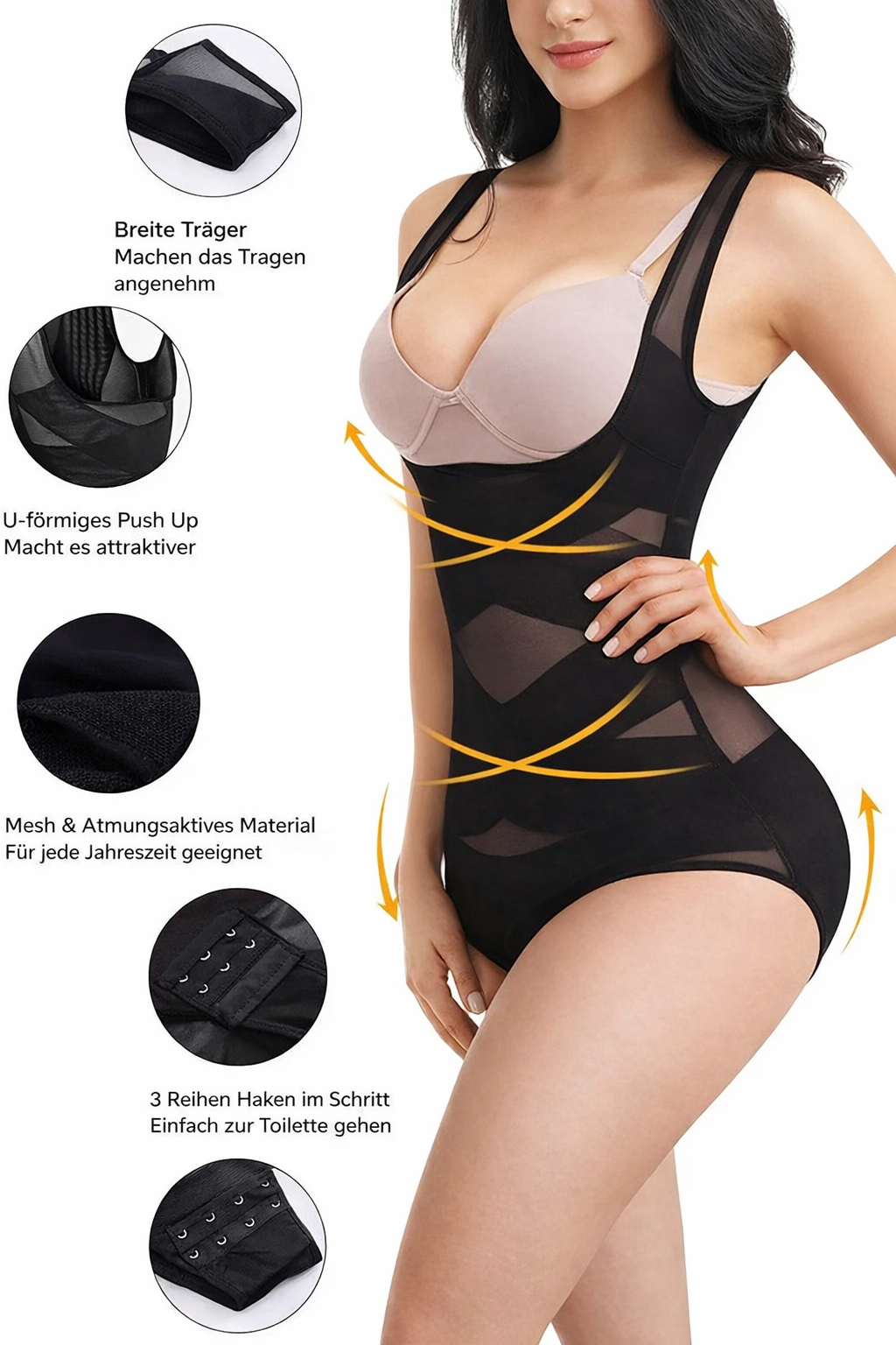 Shapewear | Nahtlos & Figurformend | Bauchweg-Effekt | CurvaSilk