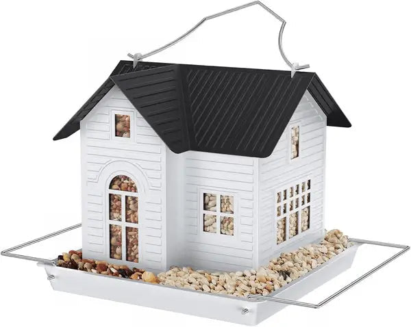 Loopstep | Solar-Vogelhaus mit LED – Leuchtende Gartenlaterne & Futterstation in einem!
