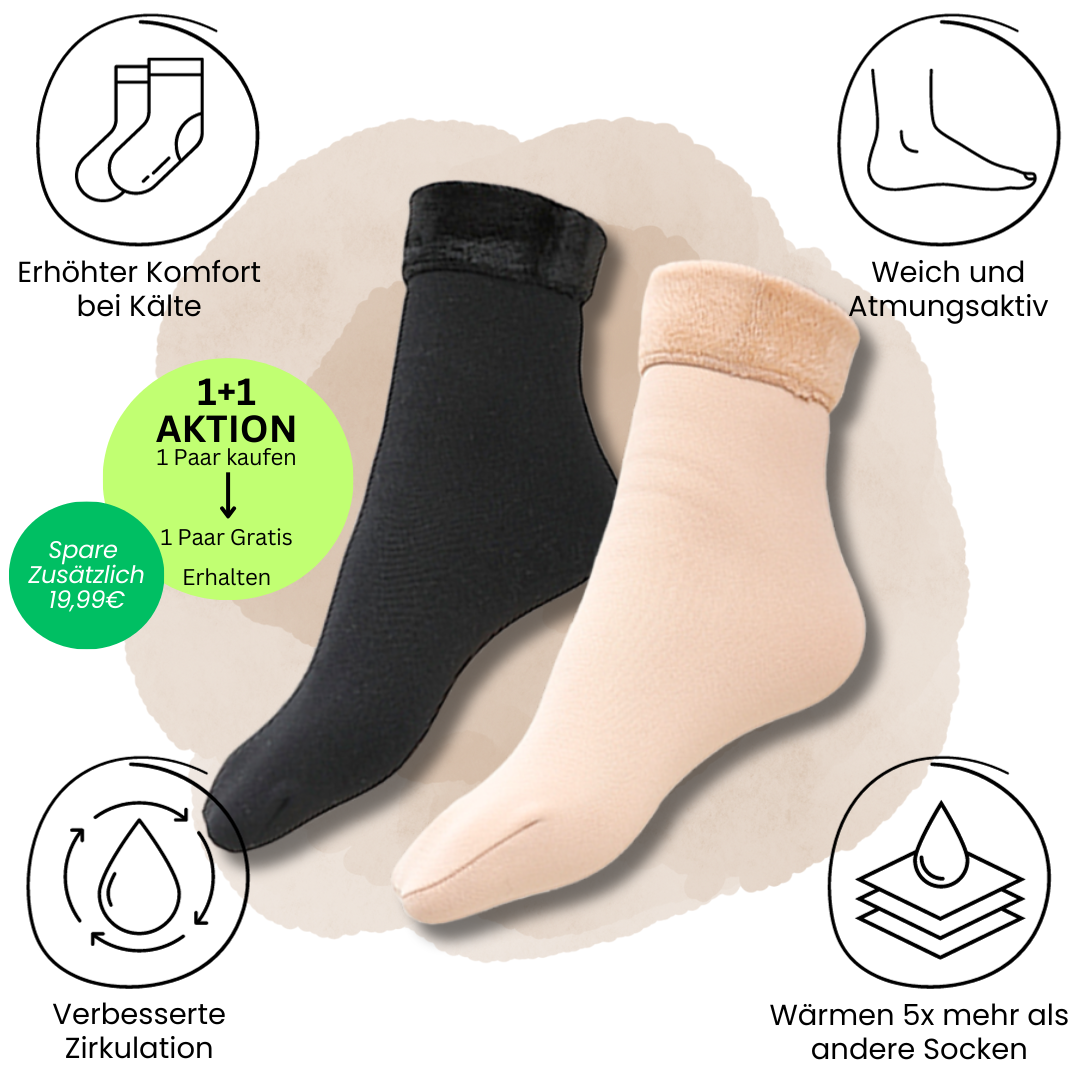 Aktion - Comfysocks Thermosocken - Unisex Einheitsgröße - für warme Fußmomente