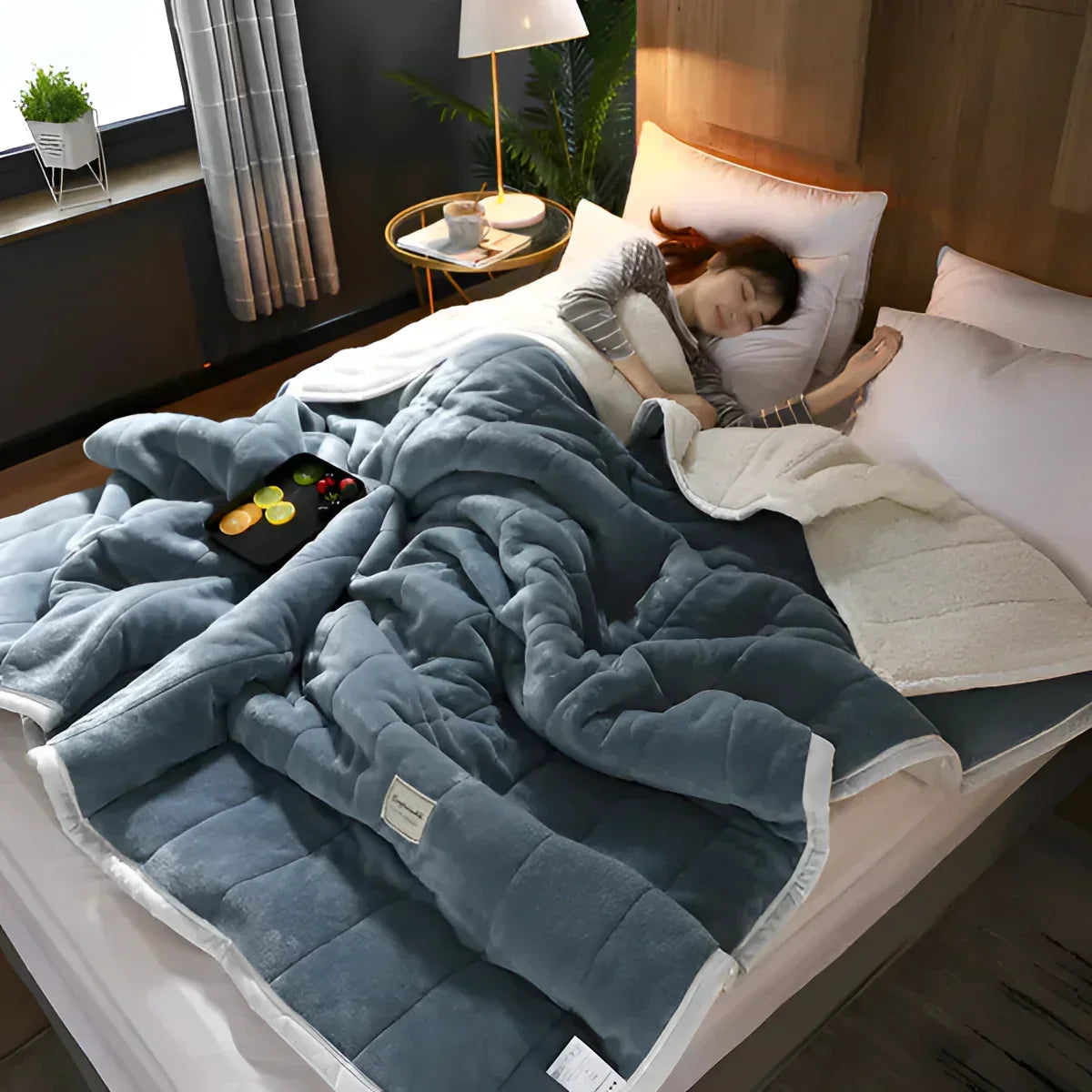 Sherpa Fleece Bettbezug für Gewichtsdecke – Kuschelig, warm und stilvoll