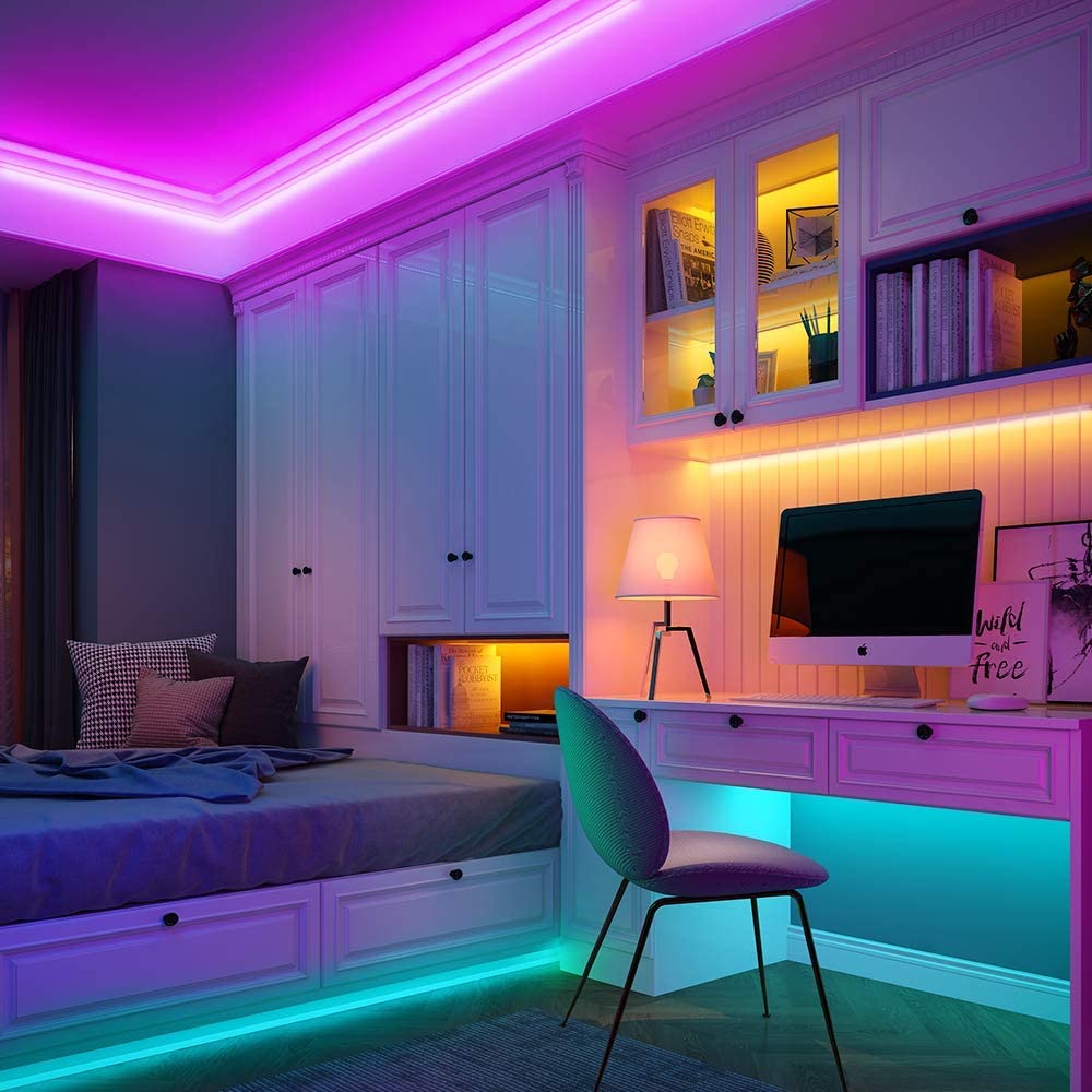 LED Strip Lights, Fernbedienung, Farbwechsel, Stimmungslicht