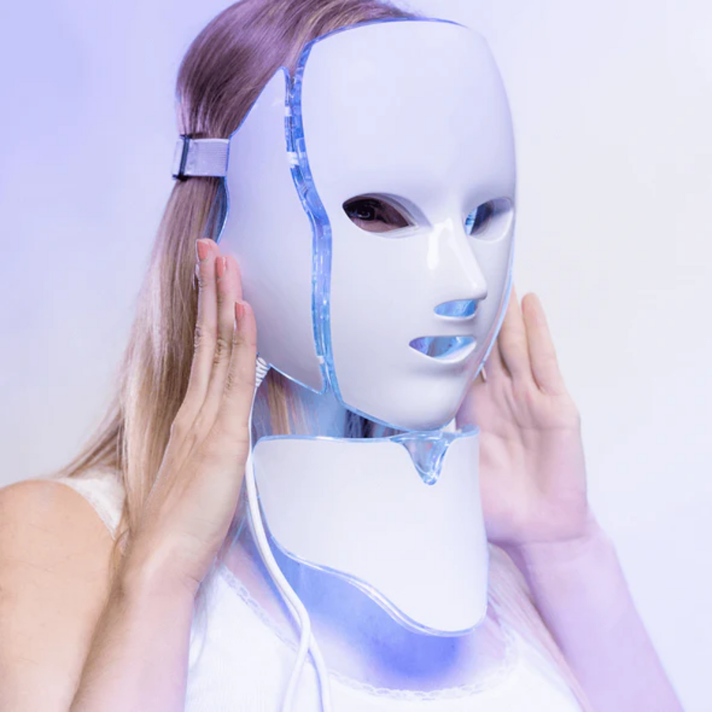 Loopstep | 7 Farben LED Photon Lichttherapie Maske - Gesichts- und Halsbehandlung