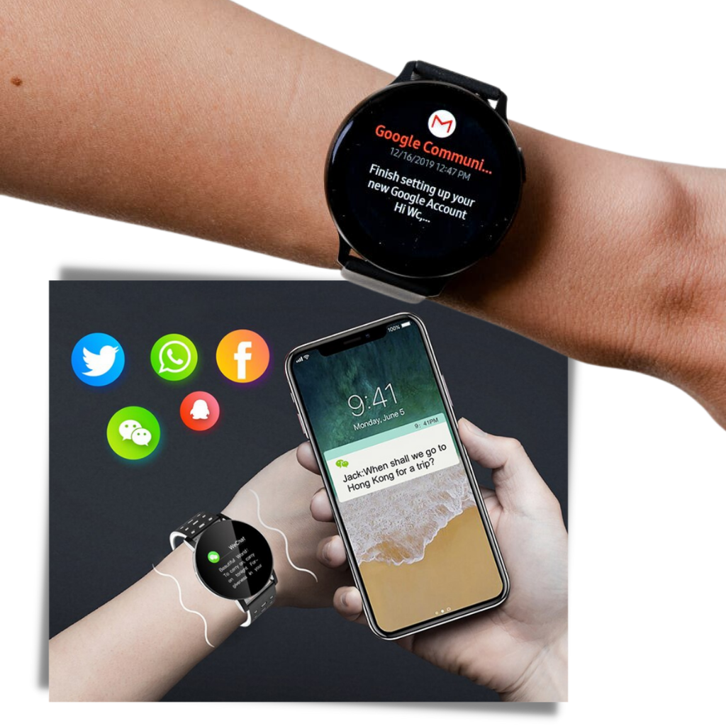 Smartwatch wasserdicht, Fitness Tracker, Aktivitätsüberwachung