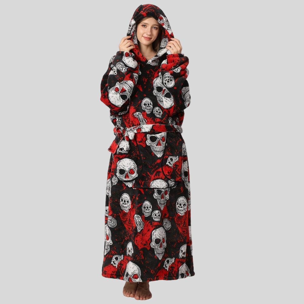 Damen Oversized Hoodie-Decke, warm, gemütlich, Weihnachtsoutfit