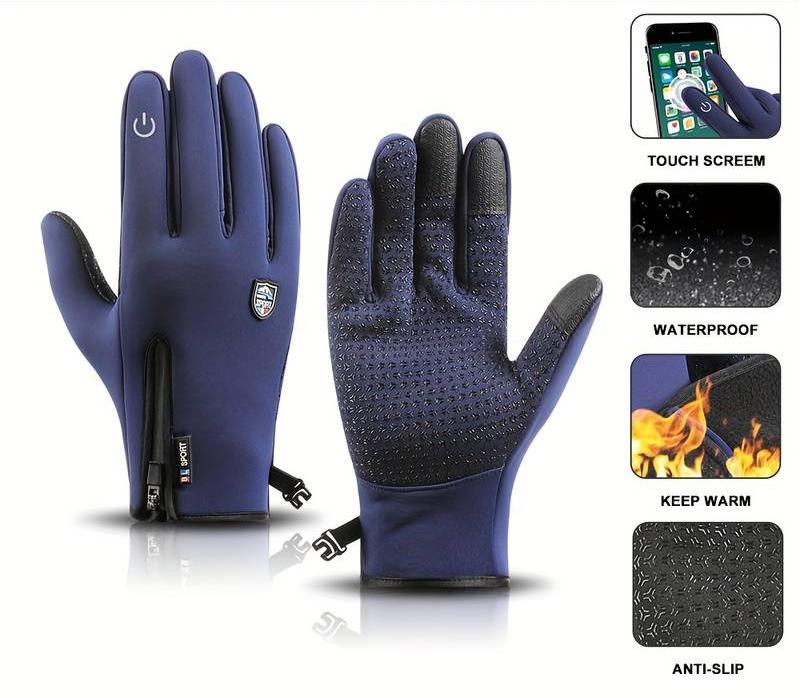 Outdoor Heizhandschuhe, wind- & wasserdicht, USB, Touchscreen