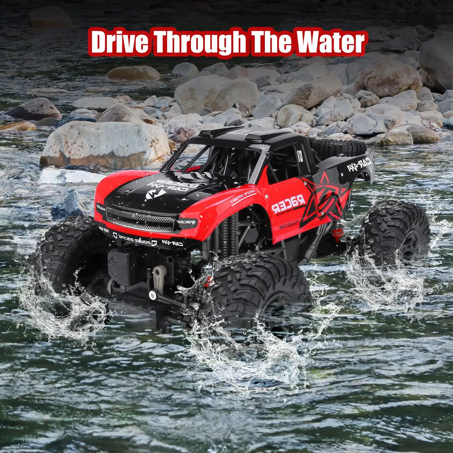 RC Offroad Auto, wasserdicht, ferngesteuert, robustes Spielzeug
