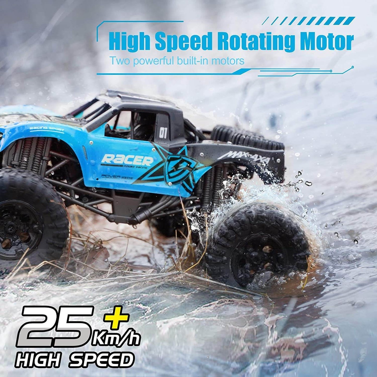 RC Offroad Auto, wasserdicht, ferngesteuert, robustes Spielzeug