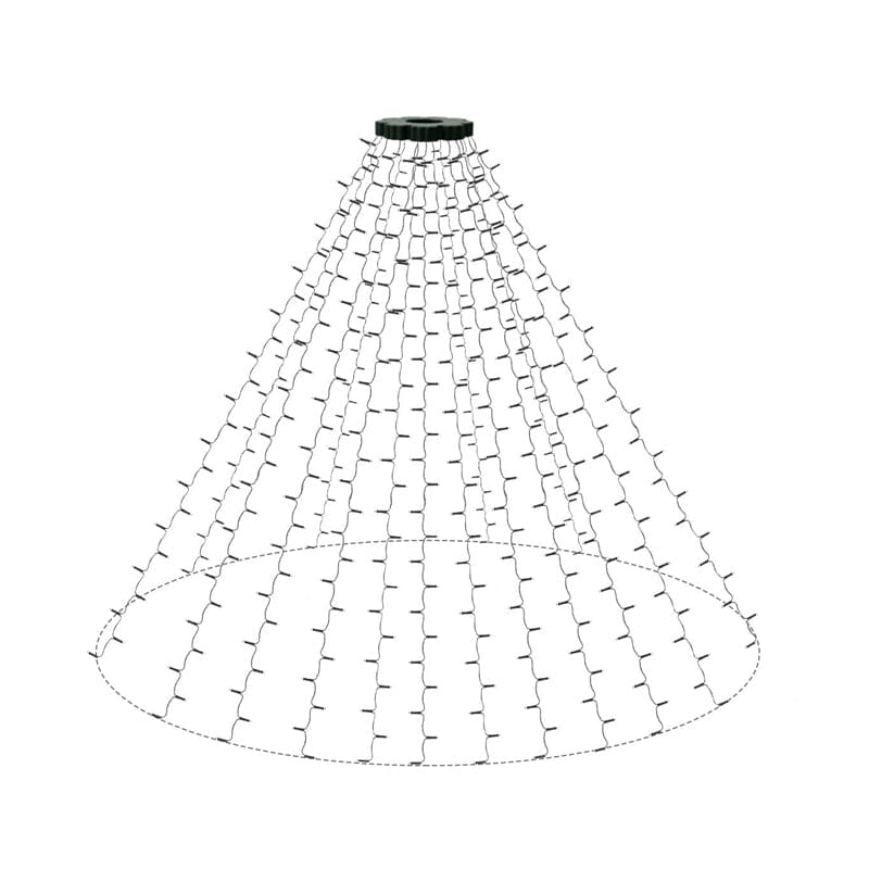 Loopstep | Weihnachtsbaum Wasserfalllichter mit Ring