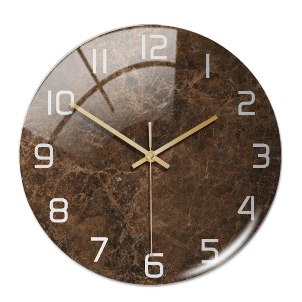 Stilvolle Wanduhr mit Marmorstruktur – MarbleTime