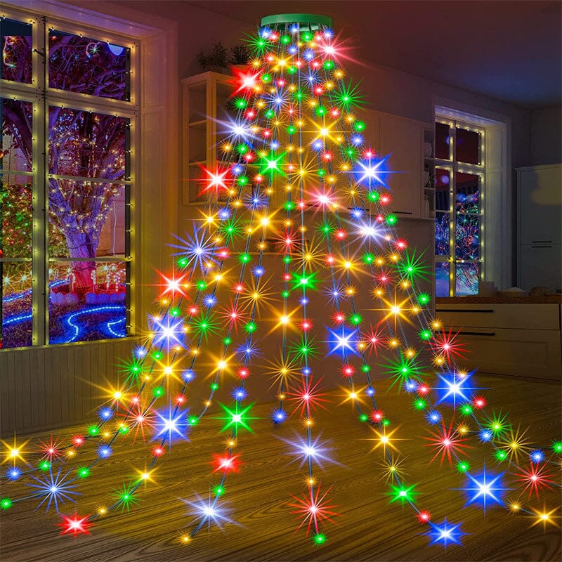 Loopstep | Weihnachtsbaum Wasserfalllichter mit Ring