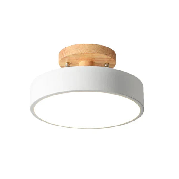 LumoNord – Skandinavische LED-Deckenleuchte Holz & Metall 39W