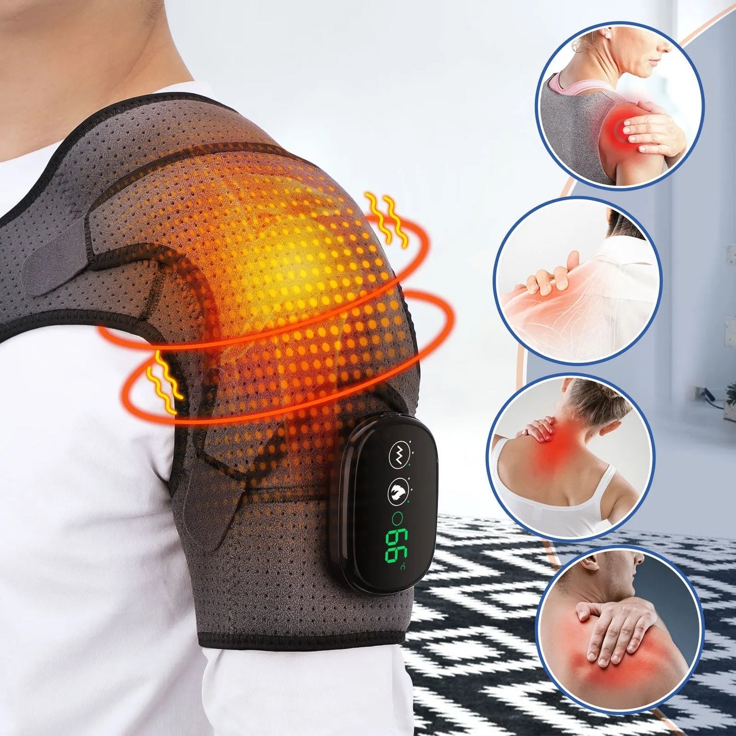 Loopstep | Schultermassagegerät mit Wärme- und Vibrationsmassage