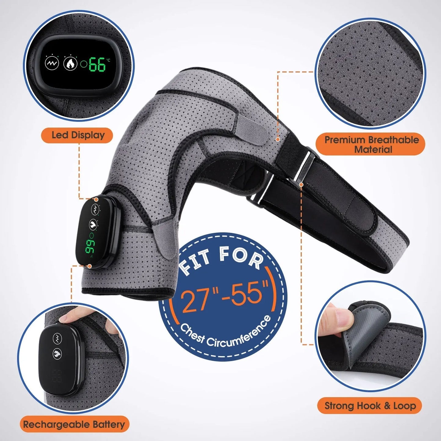 Loopstep | Schultermassagegerät mit Wärme- und Vibrationsmassage
