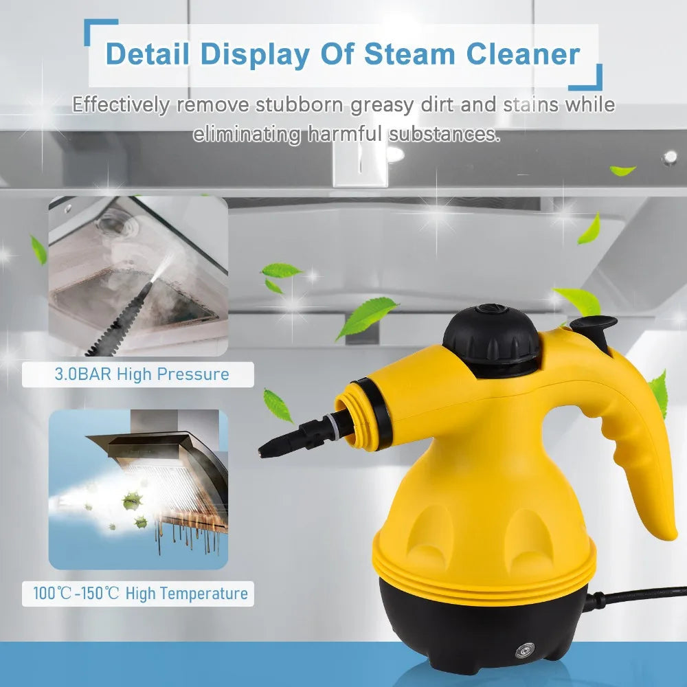 Loopstep | Handheld Dampfreiniger – Hochtemperatur Teppich- & Fahrzeug-Dampfreiniger