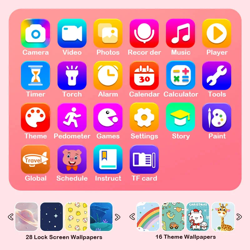 Loopstep | Kinder Spieltelefon mit Dualkameras und Bildungsfunktionen