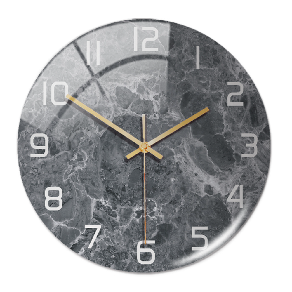 Stilvolle Wanduhr mit Marmorstruktur – MarbleTime