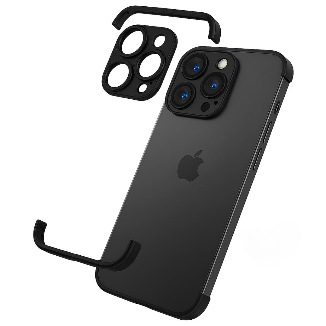 Smartphone Hülle, schlank, minimalistischer Metall-Schutz