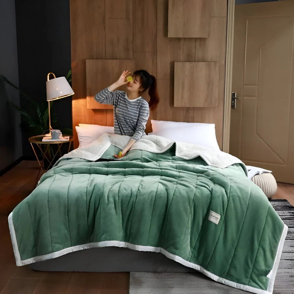 Sherpa Fleece Bettbezug für Gewichtsdecke – Kuschelig, warm und stilvoll
