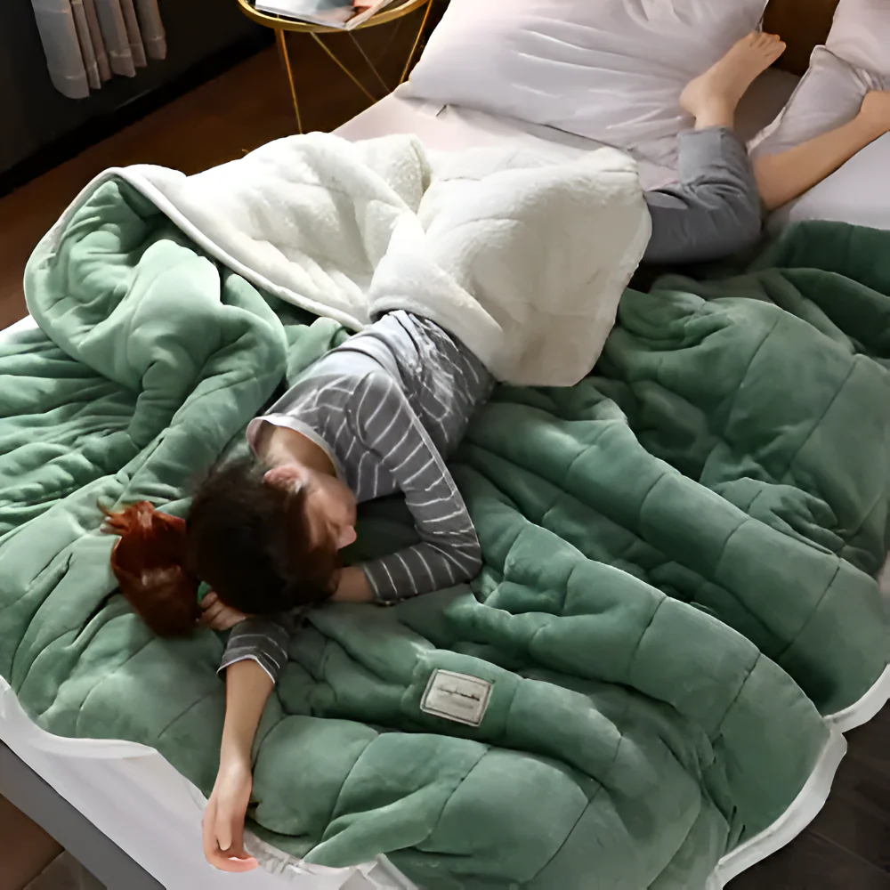 Sherpa Fleece Bettbezug für Gewichtsdecke – Kuschelig, warm und stilvoll