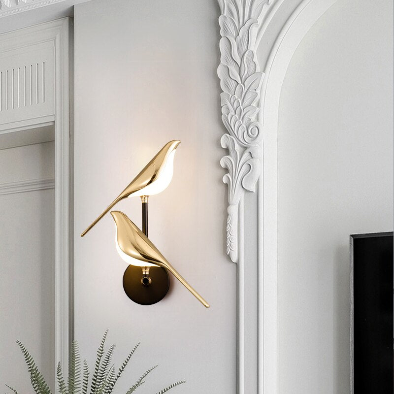 Loopstep | Moderne Vogel Wandlampe - AviaryGlow