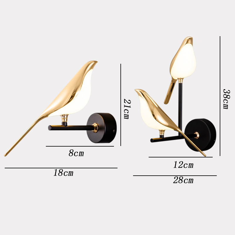 Loopstep | Moderne Vogel Wandlampe - AviaryGlow