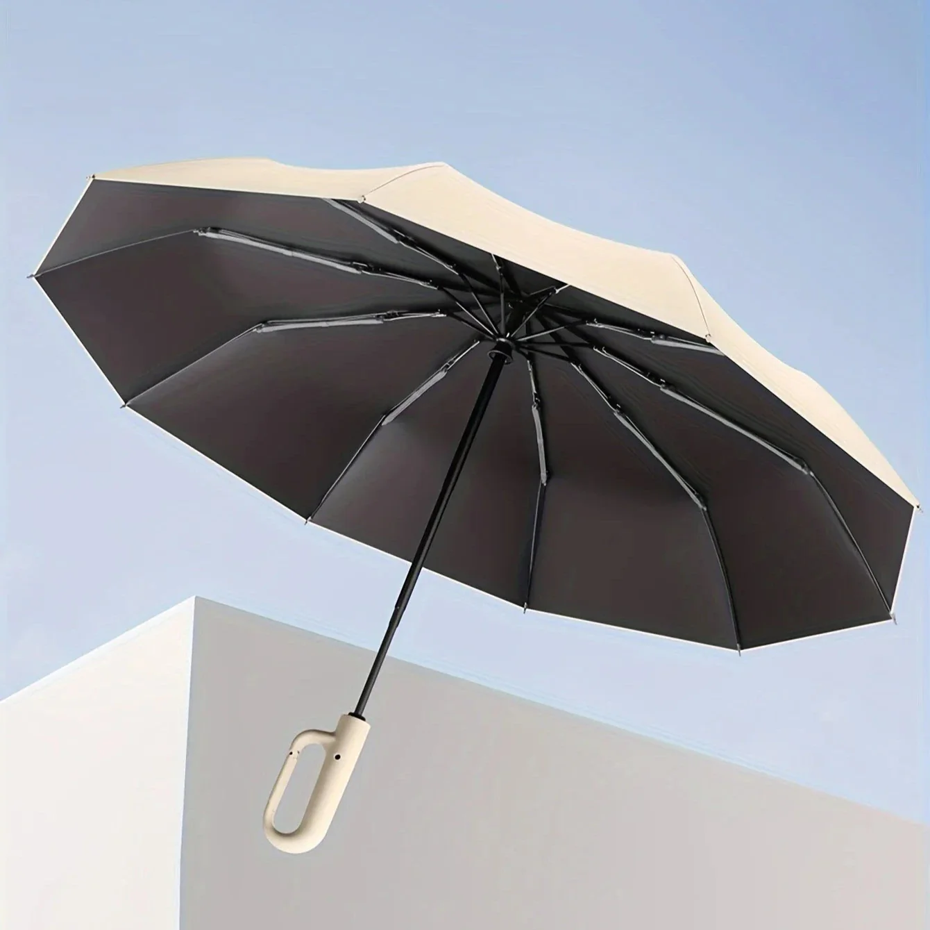 Loopstep | Verstärkter zeitgenössischer kompakter Regenschirm
