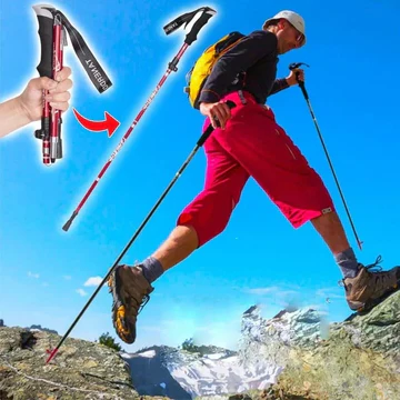 Loopstep | Verstellbare Trekkingstöcke - Faltbarer teleskopischer Stock